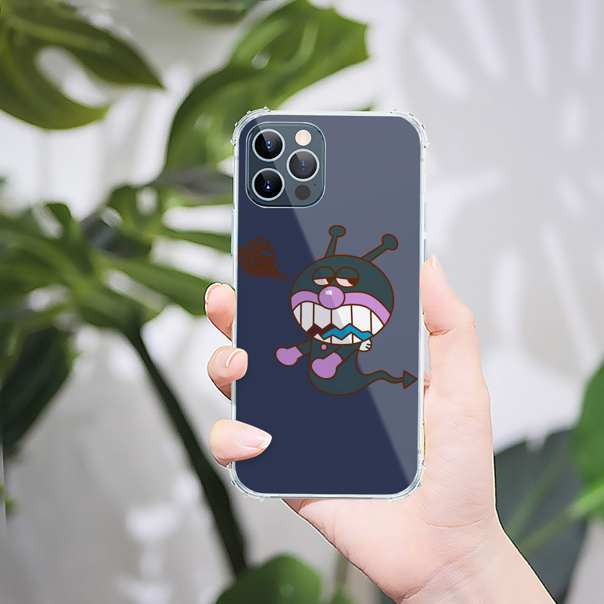 （画像用） アンパンマン Anpanman 【iPhone 12シリーズ対応】透明スマホケース（クリアソフトケース）